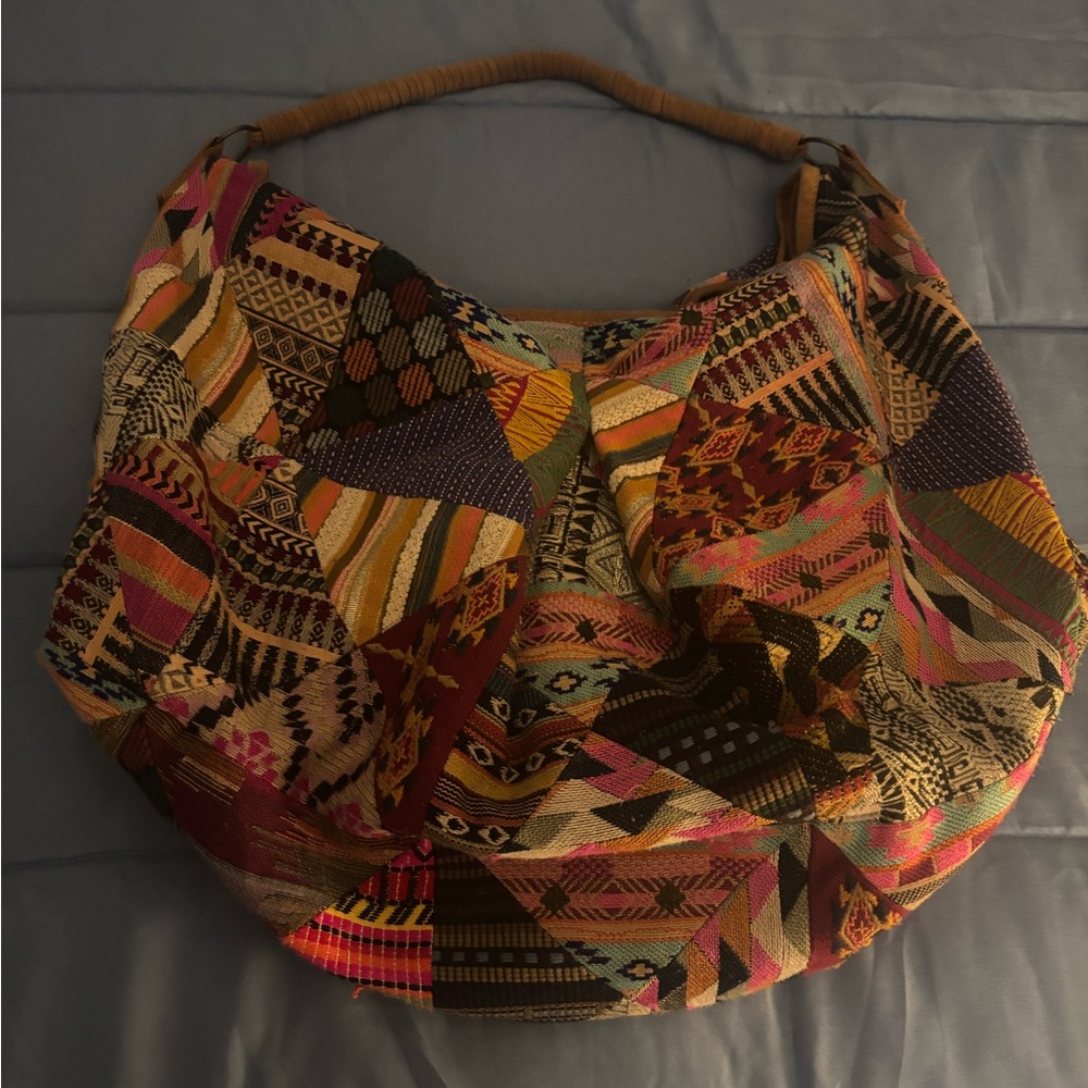 Free People Multicolor Patchwork Hobo Bag